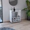 Tuhome St Andrews Bar Cart with Built-In 8-Bottle Rack. and Aluminum-Edged Top Surface-White MLB9047 - alternate 6